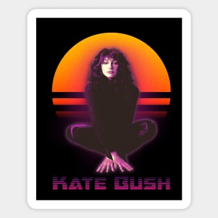 Retrowave Kate Bush Fanart Design Magnet